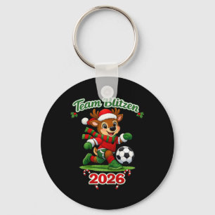 Team Blitzen Soccer Tee Key Ring