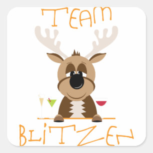 Team Blitzen Square Sticker