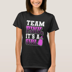 Team Blue It's A Girl Pregnancy Announcement Gende T-Shirt
