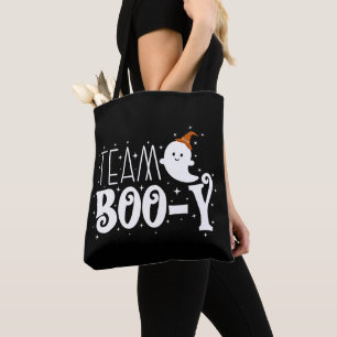 Team Booy, October Halloween Gender Reveal Gifts Tote Bag
