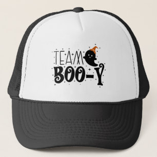 Team Booy, October Halloween Gender Reveal Gifts Trucker Hat