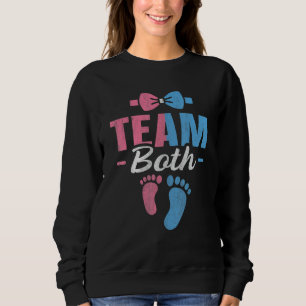 Team Both for a Gender Reveal Parents Sweatshirt
