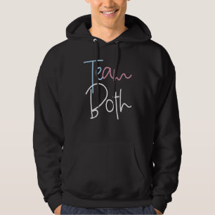Team Both Healthy Baby Pink Or Blue Gender Reveal Hoodie