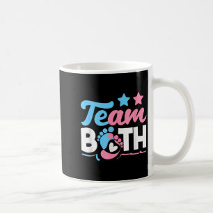 Team Both Twins Gender Reveal Party nk Blue Coffee Mug