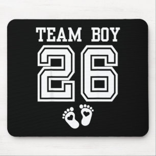 Team Boy 2026 Gender Reveal Baby Shower Matching F Mouse Pad