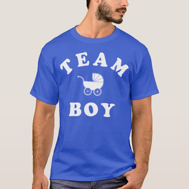 Team Boy Baby Reveal T-Shirt (Front)