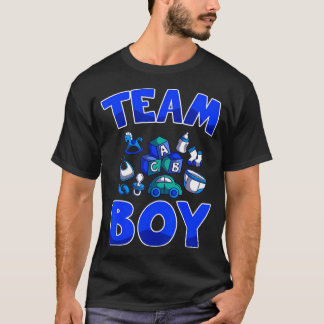 Team Boy Baby Shower Gender Reveal Baby Party T-Shirt