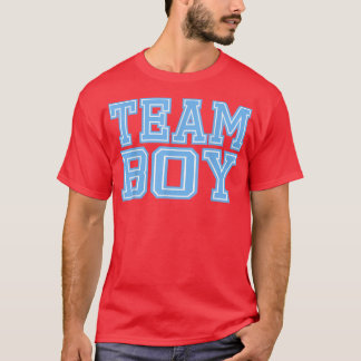 Team Boy Baby Shower Gender Reveal Party Cute Funn T-Shirt