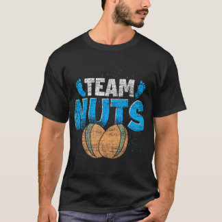Team Boy Baby Shower Team Nuts Future Parents Gend T-Shirt