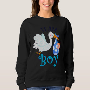 Team Boy Bird Gender Reveal Party Men Women Parent Sweatshirt