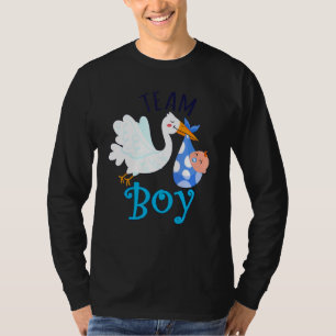 Team Boy Bird Gender Reveal Party Men Women Parent T-Shirt