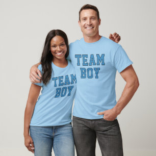 Team Boy Blue Baby Gender Reveal Party T-Shirt