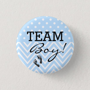 Team Boy Blue Baby Shower 3 Cm Round Badge