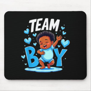 Team Boy Design Gender Reveal New Baby Boy  Mouse Pad