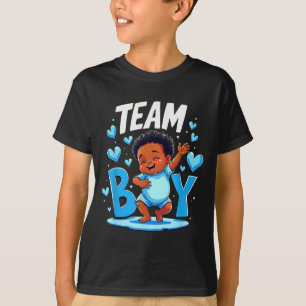 Team Boy Design Gender Reveal New Baby Boy  T-Shirt