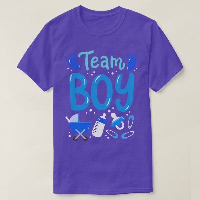 Team Boy Gender Reveal 2 T-Shirt (Design Front)