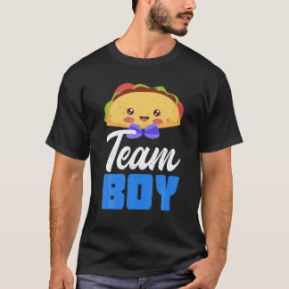 Team Boy Gender Reveal Baby Shower Taco Baby Party T-Shirt
