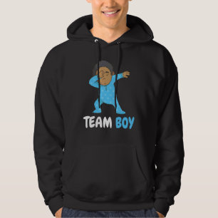 Team Boy Gender Reveal Men Women Cool Baby Boy  2 Hoodie