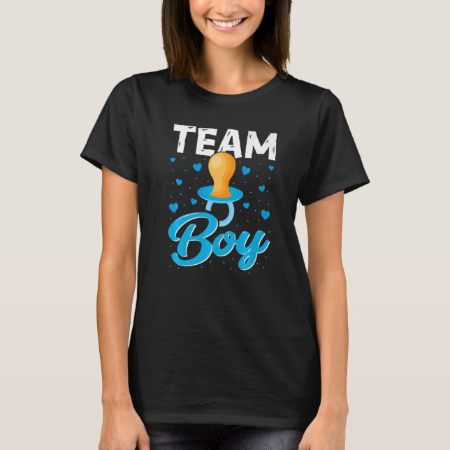 Team Boy Gender Reveal Party  Gender Reveal Baby S T-Shirt (Front)