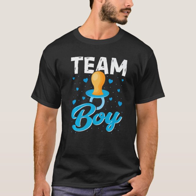 Team Boy Gender Reveal Party  Gender Reveal Baby S T-Shirt (Front)