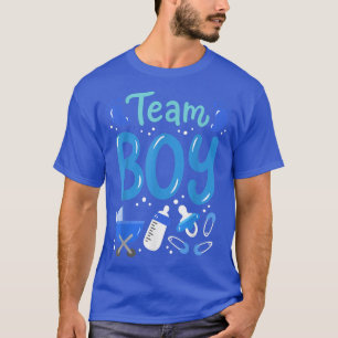 Team Boy Gender Reveal Party Pink Blue Baby Announ T-Shirt