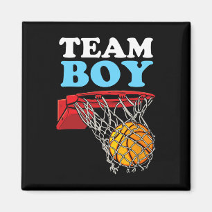 Team Boy Sketll Gender Reveal Blue  Magnet