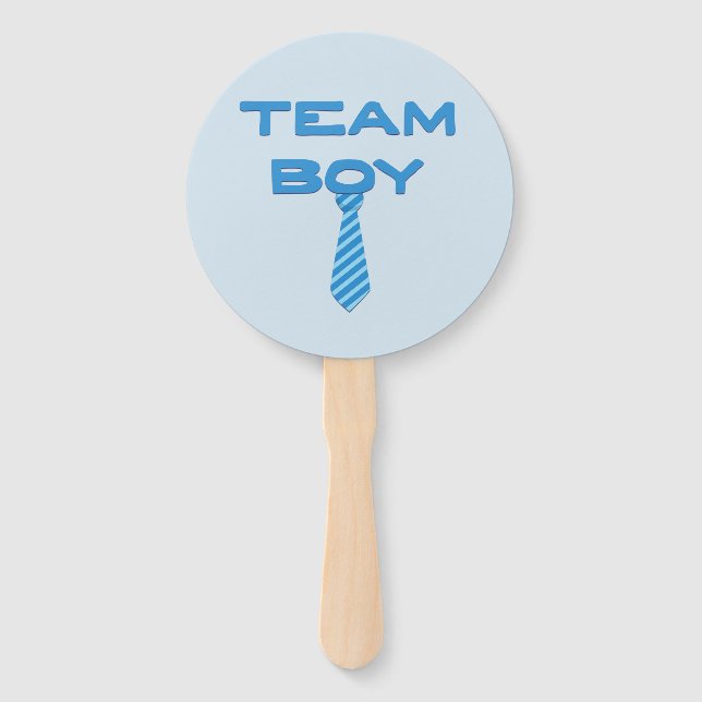 Team Boy with Necktie Hand Fan (Front)