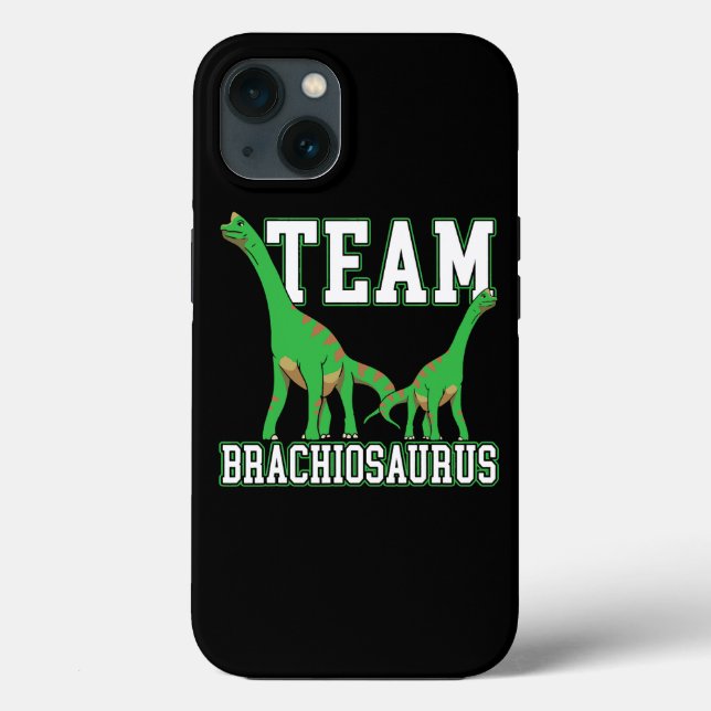 Team Brachiousaurus Dinosaur Future Paleontologist Case-Mate iPhone Case (Back)