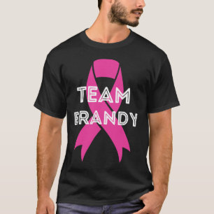 Team Brandy Personalised Breast Cancer Awareness T-Shirt