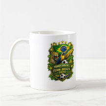 Team Brazil 2026 Jaguar & Macaw Soccer Fan