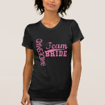 Team Bride 1 BRIDESMAID T-Shirt<br><div class="desc">This Bridesmaid design can be personalised with date,  etc… Visit our store for coordinating products for Bridesmaid,  Flower Girl,  more.  Need a different colour? Let us know and we’ll take care of it!</div>