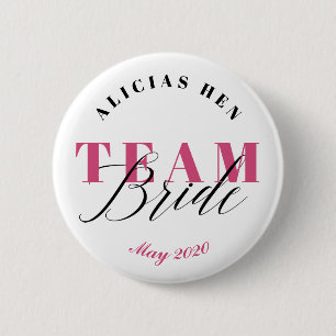 TEAM BRIDE 6 CM ROUND BADGE