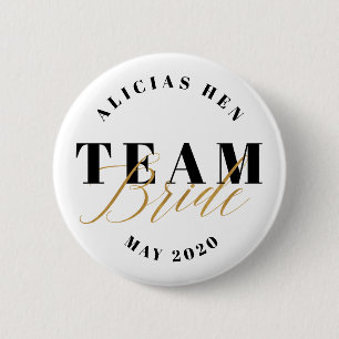 TEAM BRIDE 6 CM ROUND BADGE