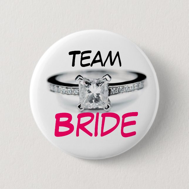Team Bride 6 Cm Round Badge (Front)