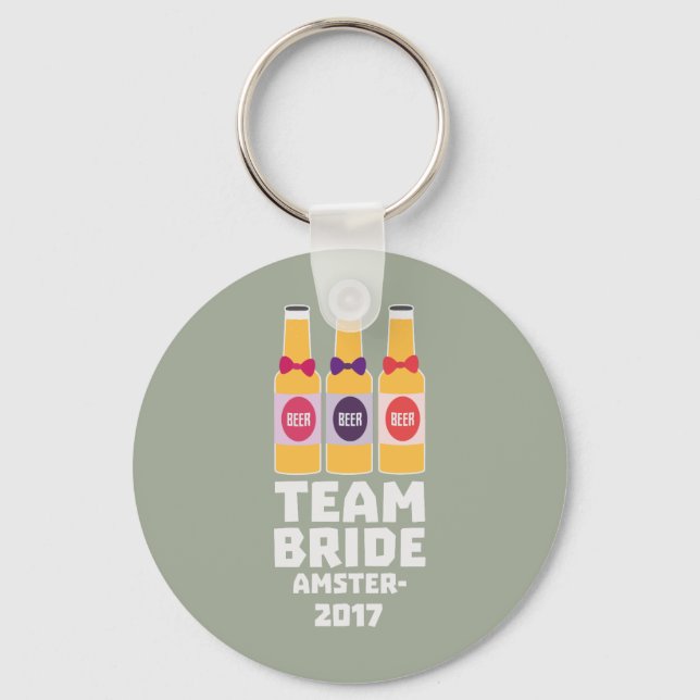Team Bride Amsterdam 2017 Zn034 Key Ring (Front)