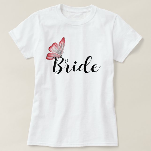 Team Bride Bachelorette Party T-Shirt (Design Front)
