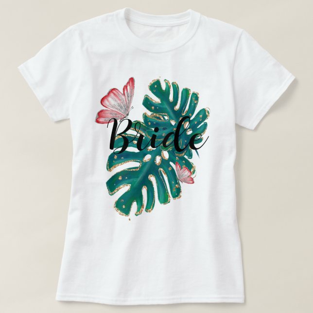 Team Bride Bachelorette Party T-Shirt (Design Front)