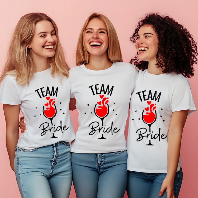 "Team Bride" Bachelorette Party T-Shirt (Creator Uploaded)