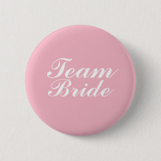 Team Bride Badge Button Pin