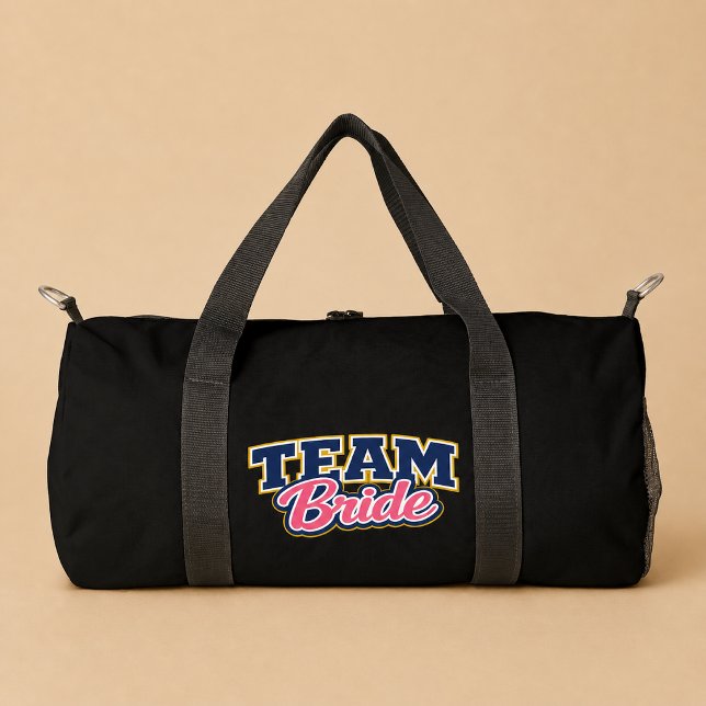 Team Bride Bold Wedding Party Duffle Bag (Creator Uploaded)