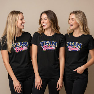Team Bride Bold Wedding Party T-Shirt
