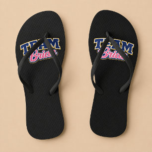 Team Bride Bold Wedding Party Thongs