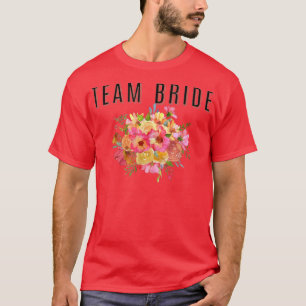 Team Bride Bridal Shower Wedding Party Matching Gi T-Shirt