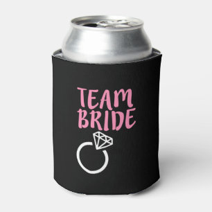 Team Bride Bridesmaid wedding ring Can Cooler