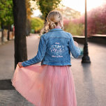 "Team Bride" Bridesmaids Maid of Honour Custom Denim Jacket<br><div class="desc">Bridal party personalised design.</div>