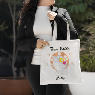 Team Bride | Customisable Hand Sketch Tote Bag