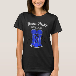 Team Bride Flirty Blue Corset T-Shirt