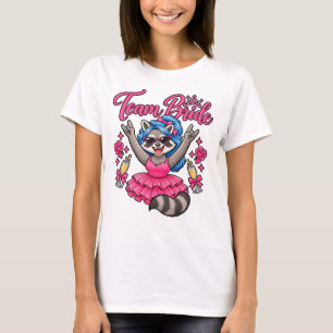Team Bride Funny Racoon Bachelorette T-Shirt
