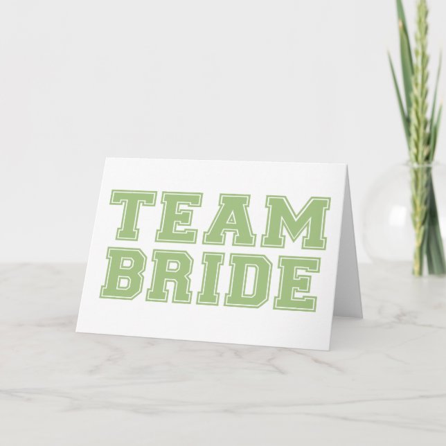 Team Bride (Green) Card (Front)