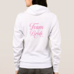 Team Bride Hoodie<br><div class="desc">This hoodie is shown in white with a Team Bride print. 
Customise this item or buy as is.



Licensed Image</div>